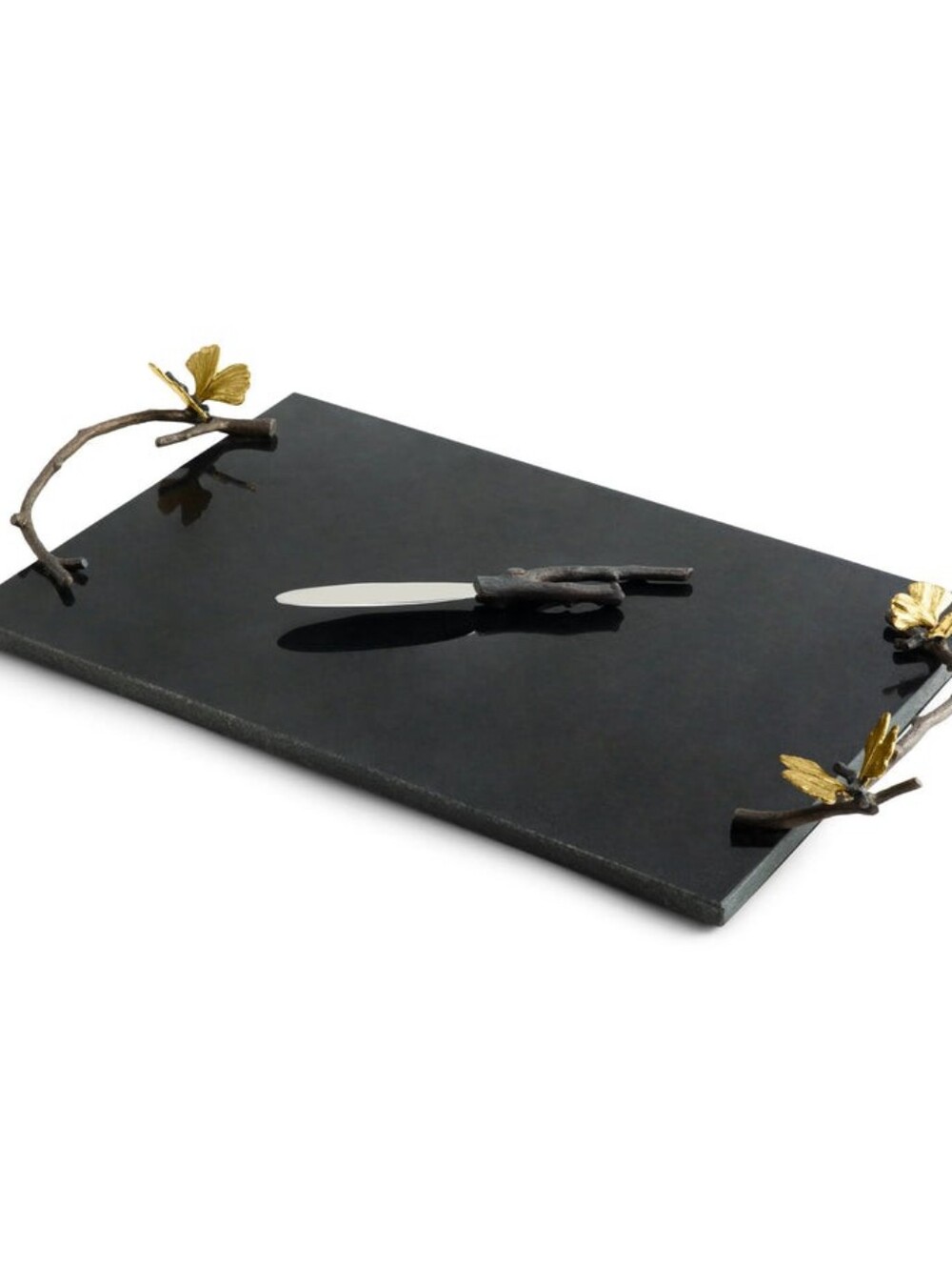 Michael Aram Butterfly Ginkgo Cheeseboard with Knife